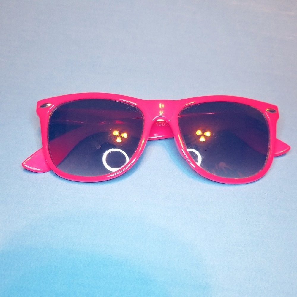 Hot Pink Frame Sunglasses